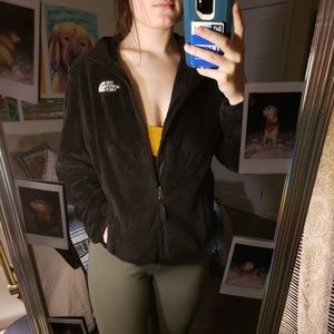 Fuzzy Black North Face Jacket